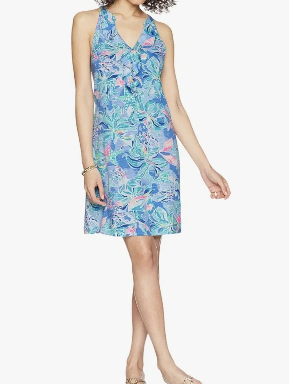 Lilly Pulitzer Shay Dress In Bennett Blue Celestial Seas Size Small